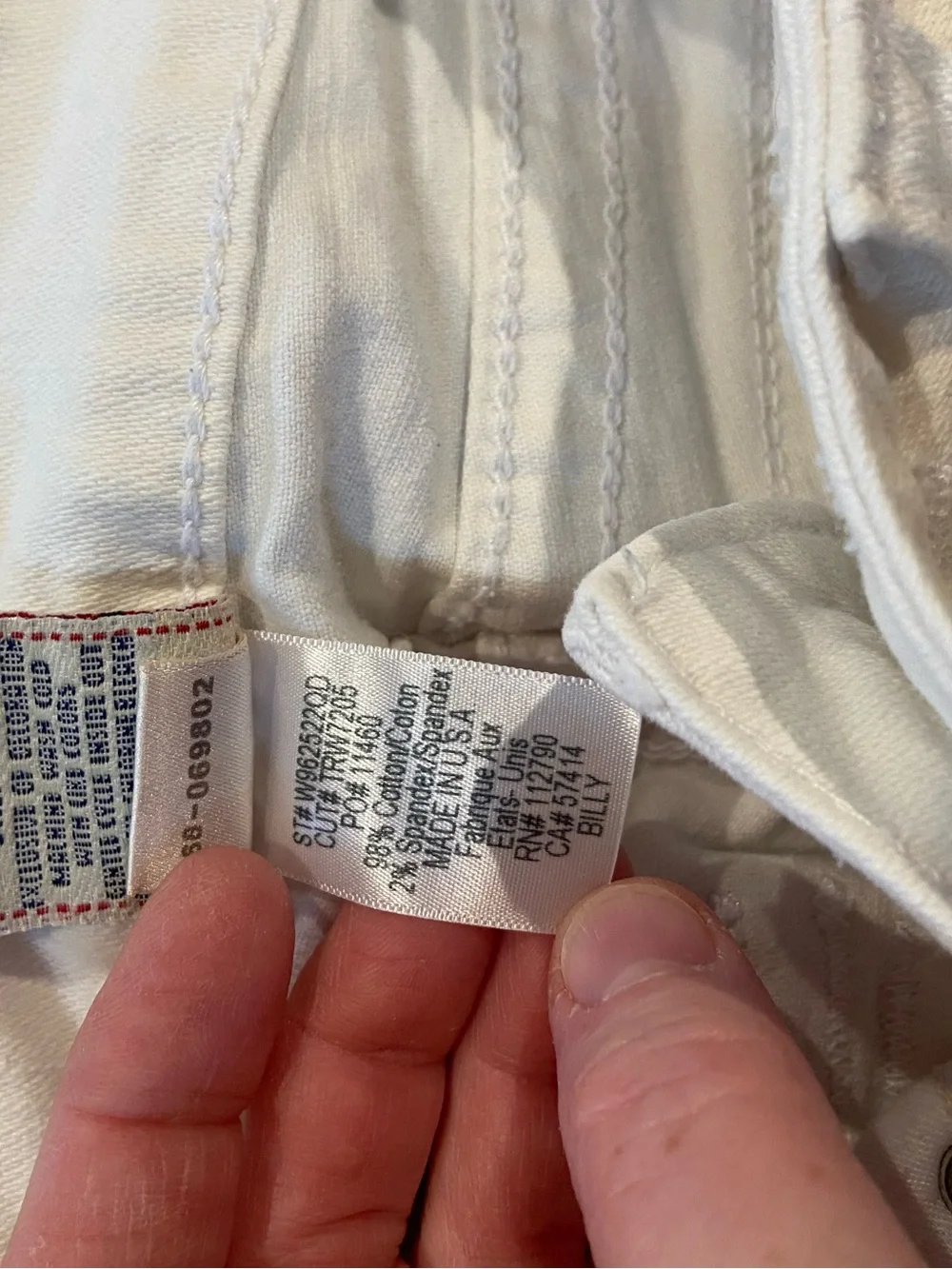 True Religion White Slim Jeans